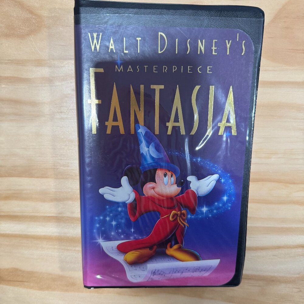 Fantasia (1991) Masterpiece Collection Black Diamond VHS (Clamshell, **Tested**)
